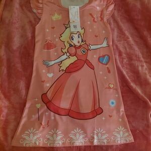 Charming Princess Peach Kids Nightgown